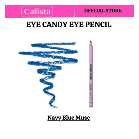 Callista Eye Candy Eye Pencil, Super Soft, High Coverage With Single Stroke, 06 Navy Blue Muse