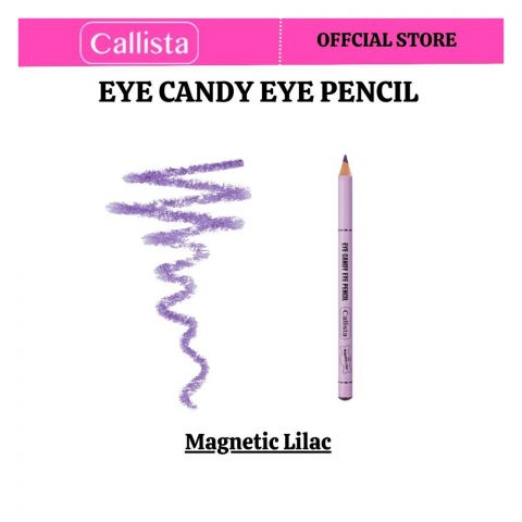 Callista Eye Candy Eye Pencil, Super Soft, High Coverage With Single Stroke, 04 Magnetic Lilac