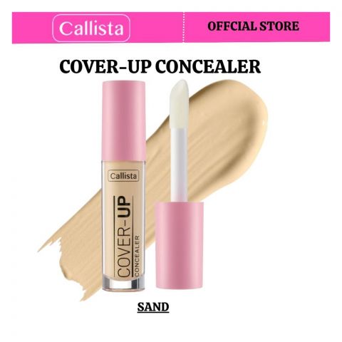 Callista Cover Up Concealer, Vegan, Argan Oil & Cruelty Free, 4ml, 03 Sand