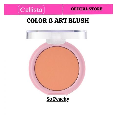 Callista Color & Art Blush, Vegan, Argan Oil & Cruelty Free, 10g, 120 So Peachy