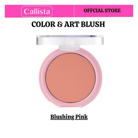 Callista Color & Art Blush, Vegan, Argan Oil & Cruelty Free, 10g, 110 Blushing Pink