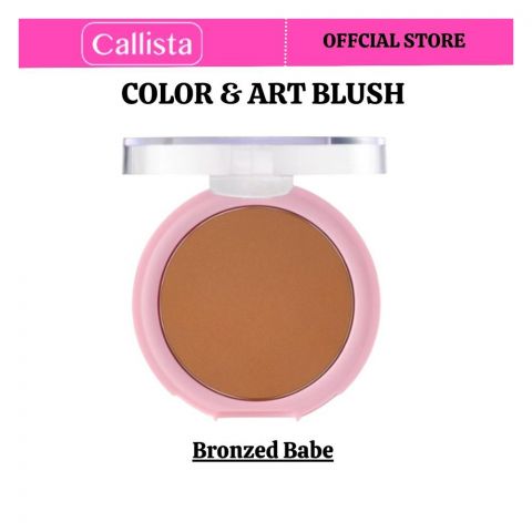 Callista Color & Art Blush, Vegan, Argan Oil & Cruelty Free, 10g, 140 Bronzed Babe