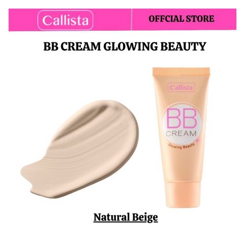 Callista BB Cream, For Glowing beauty, Non Comedogenic, SPF 15, 25ml, 100 Natural Beige