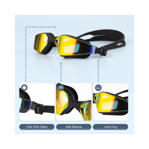 Swimming Goggles For Adults, HD Vision, Anti Fog, Anti UV, Big Lenses, 2300RG