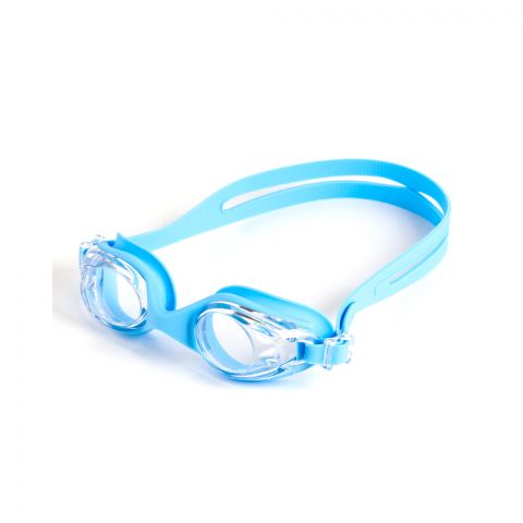 Swimming Goggles For Kids 3-9 Years, Anti Fog, Soft Silicon Rubber Ring, Bendable Design, Light Blue, 330AF