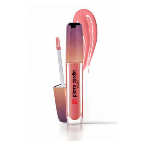 Pierre Cardin Shimmering Lip Gloss, Dazzling Gloss, Super Shine Pearls, Non Sticky, Shea Butter, Peach Pink