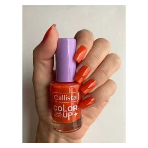 Callista Color Up Nail Polish, Vegan, 9ml, 759 Maxorange