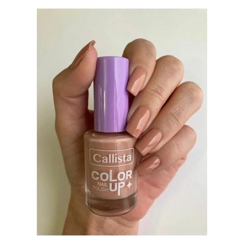 Callista Color Up Nail Polish, Vegan, 9ml, 186 Nuder Than Nude