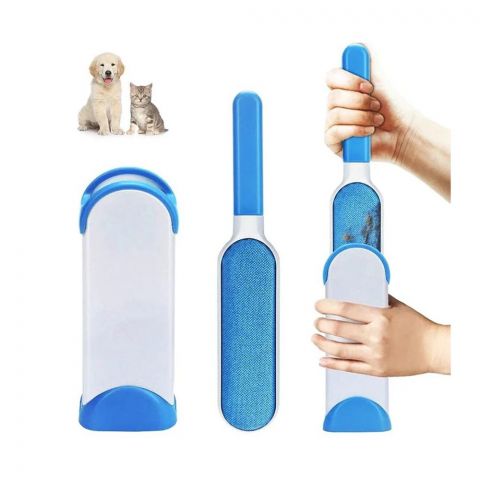 Inaaya 2 In 1 Pet Hair Remover Brush With Self-Cleaning Ring, Double-Sided Fur Brush For Pets, Clothes & Car Furniture, 100657