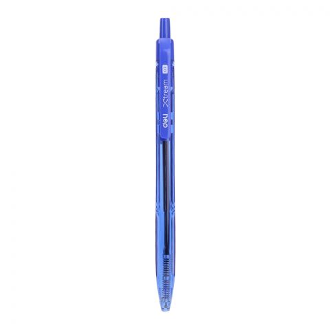 Deli Ball Pen, Mini Tip 0.7mm, Blue, EQ02130