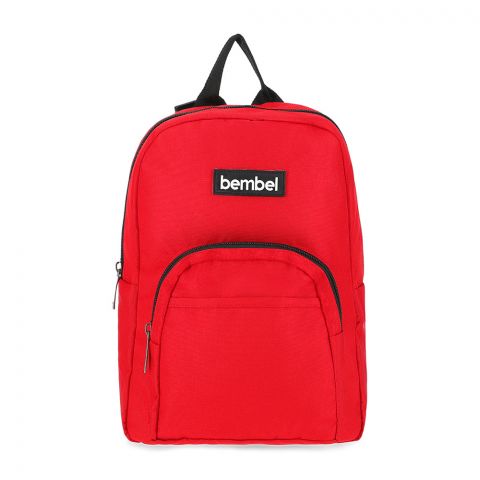 Bembel 13" Inch Chili Red Mini Backpack For Kids School Bag, 100223