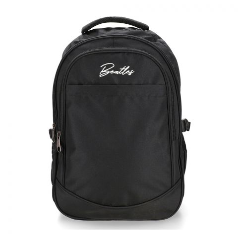 Bembel 19" Inch Black Beatles Basic Backpack For Kids School Bag, 100176