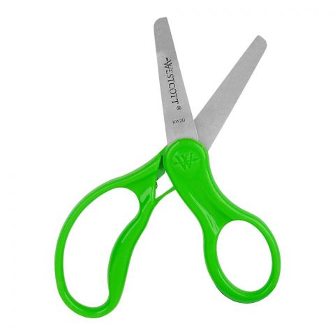 UBS Westcott School Left and Right Handed Kids Scissors, 5cm Pointed, Green