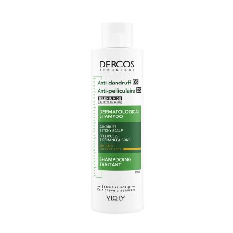 Vichy Dercos Anti-Dandruff Shampoo For Dry Hair, 200ml