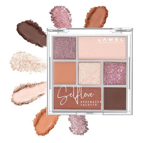 LAMEL Selflove Eyeshadow Palette, 7 Shades, 8.5g, Charmed 401