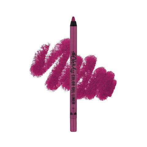 LAMEL OhMy Color Gel Eye Liner, Waterproof, Long-Lasting, 1.4g, 402 Pink