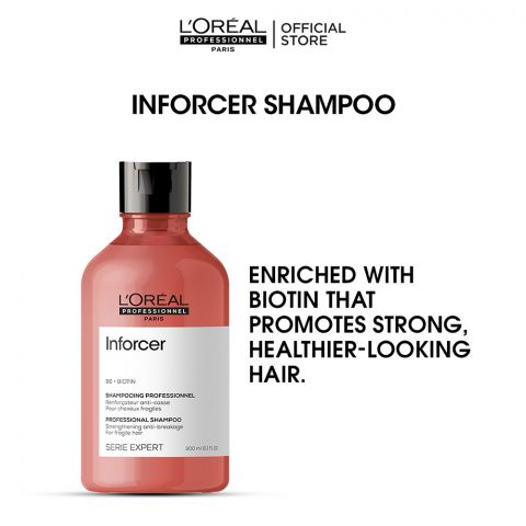 L'Oreal Professionnel Serie Expert B6 + Biotin Inforcer Fragile Hair Shampoo, 300ml