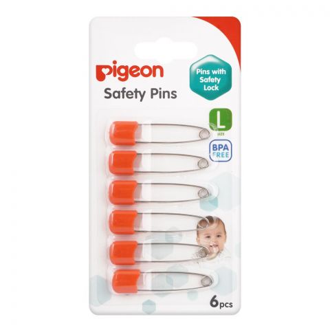 Pigeon Safety Pins 6pcs K-881