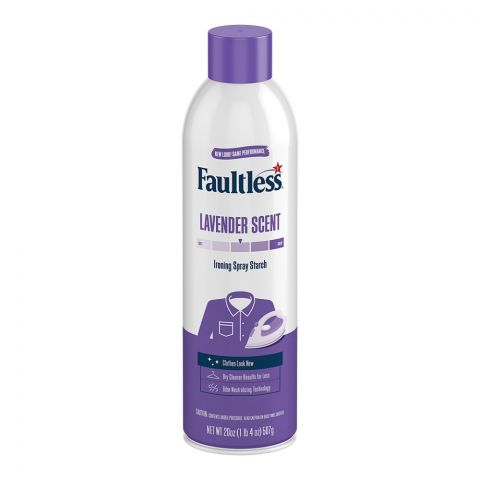 Faultless Heavy Starch Spray, Mountain Lavender, 567g