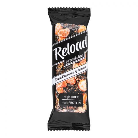 Reload Granola Bar, Dark Chocolate & Nuts, High Fiber High Protein, 38g