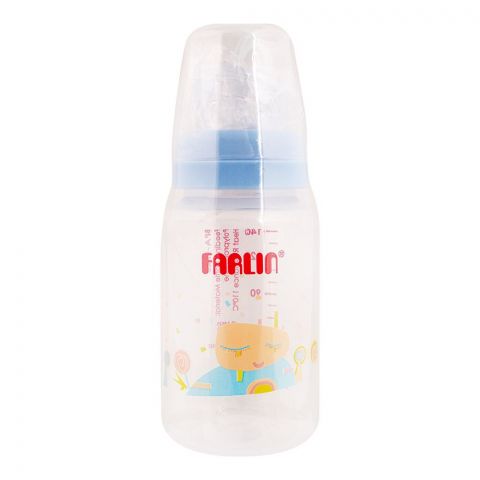 Farlin Silky PP Standard Neck Feeding Bottle, 0m+, 140ml/5oz, Blue, AB-41016-B