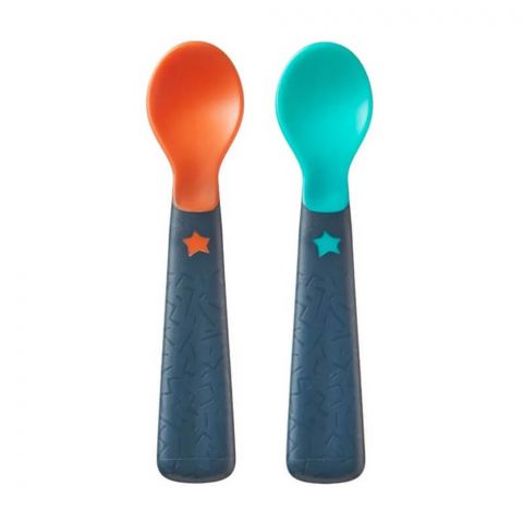 Tommee Tippee Easigrip Self Feeding Spoon, 2-Pack, 6m+, 446824/38