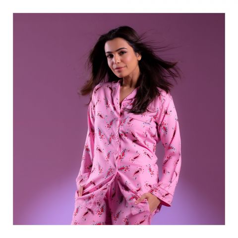 Basix Women Loungewear, Pink Paisley (Kayree) 2-Pack, Small, LW-588