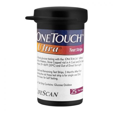 OneTouch Ultra Glucose Test Strips, 25 Strips Count