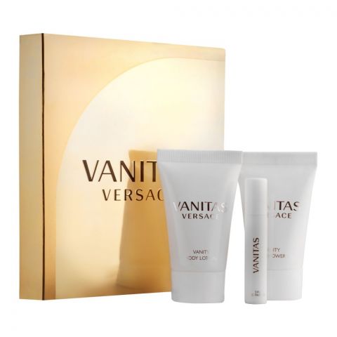 Versace Vanitas Eau De Parfum 2ml + Shower Gel 25ml, + Body Lotion 25ml