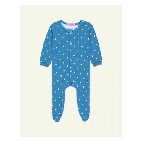 IXAMPLE Unisex Jersey Polka Dots Romper, Teal Green, IXSRS 21317