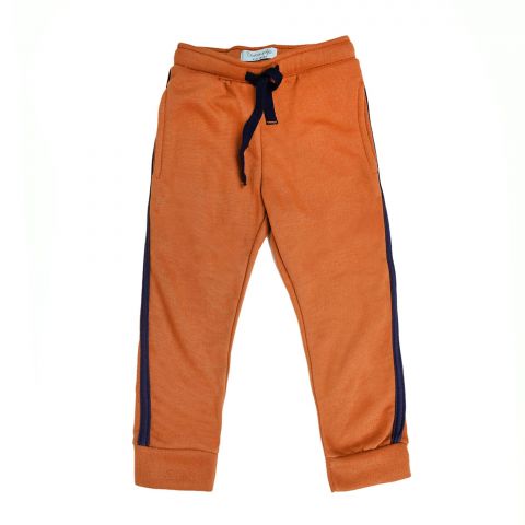 IXAMPLE Boys Brown Sweatpants, Ochre, IXWBB 530511