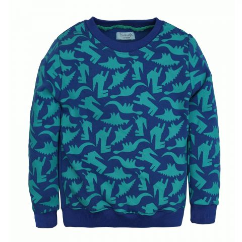 IXAMPLE Boys Dino Graphic Sweatshirt, Green, IXWBSS 650231