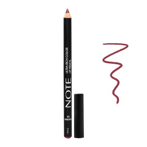 J. Note Ultra Rich Color Lip Pencil, 05 Cherry