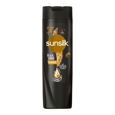 Sunsilk Co-Creations Stunning Black Shine Shampoo, 185ml