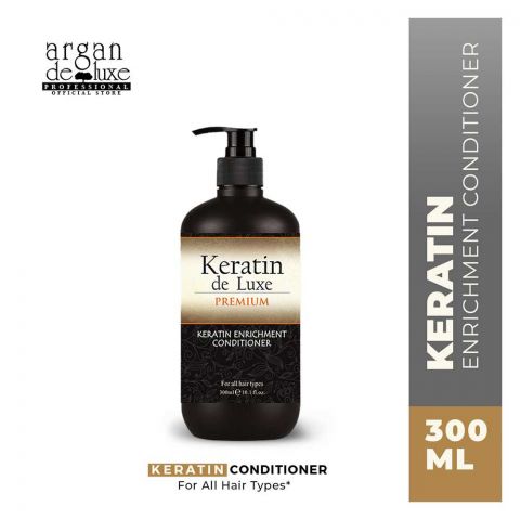 Keratin De Luxe Premium Keratin Enrichment Conditioner, For All Hair Types, 300ml