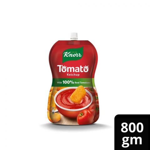 Knorr Ketchup Pouch 800g, 100% Real Tomatoes, Save Rs.30/-
