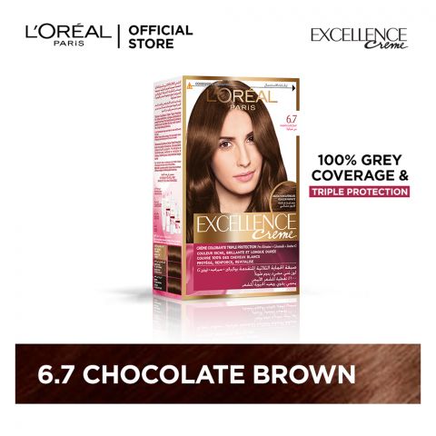 L'Oreal Excellence Hair Color Chocolate Brown 6.7
