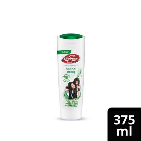 Lifebuoy Herbal Strong Milk Protein + Aloe Vera Strength Shampoo, 370ml