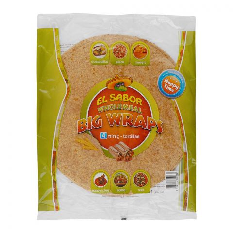 EL Sabor WholeMeal Wraps Tortillas 8-Pack