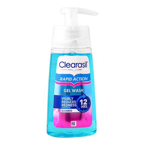 Clearasil Rapid Action Gel Face Wash, Visible Clearer Skin In As Little As Cleanse, Blemish Prone Skin, 150ml