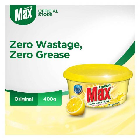 Lemon Max Dishwashing Paste, Original, 400g