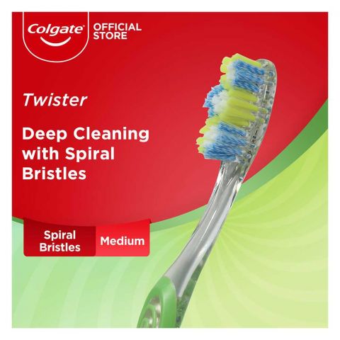 Colgate Twister Deep Cleaning Medium Toothbrush