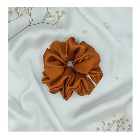 Sandeela Silk/Chiffon Classic Scrunchies Copper, M03-02-1103