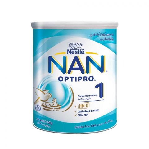 Nestle NAN Optipro, Stage 1, Starter Infant Formula, Tin, 400g