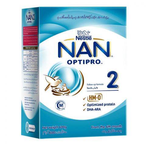Nestle NAN Optipro, Stage 2, Follow-Up Formula, 600g Box