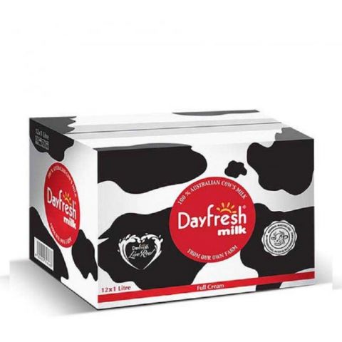Day Fresh Full Cream Milk, 1000ml, 12 Piece Carton