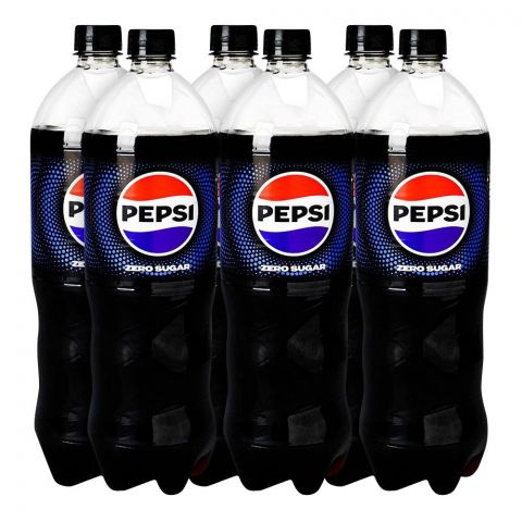 Pepsi Zero Sugar Bottle, 1.25 Liter, 6-Pieces