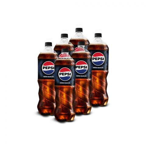 Pepsi Zero Sugar Bottle, 1.25 Liter, 6-Pieces