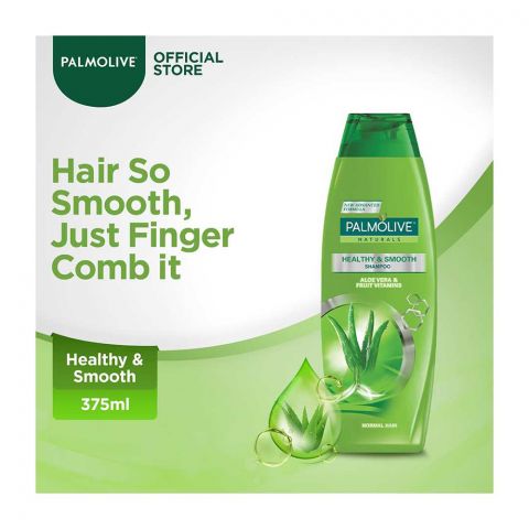 Palmolive Naturals Healthy & Smooth Shampoo, Aloe Vera, Normal Skin, 375ml