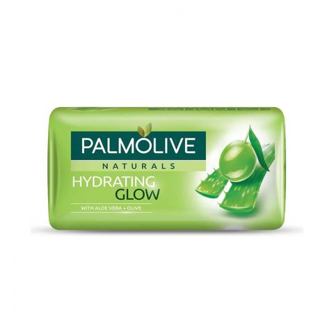 Palmolive Naturals Hydrating Glow Soap, Aloe Vera + Olive, 145g
